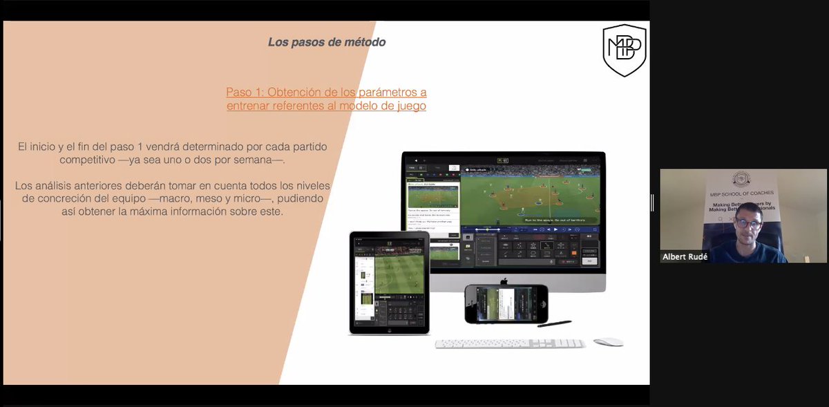 MBPSchool's tweet photo. Los pasos del Método:

1️⃣ La obtención de parámetros a entrenar referentes al Modelo de Juego. https://t.co/QAXv498DWz