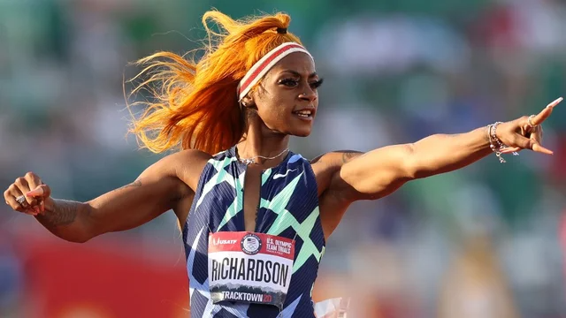 thehill's tweet photo. Sha'Carri Richardson left off Olympic team after marijuana test https://t.co/TnVNPy04aY https://t.co/3JJZ7IA47u