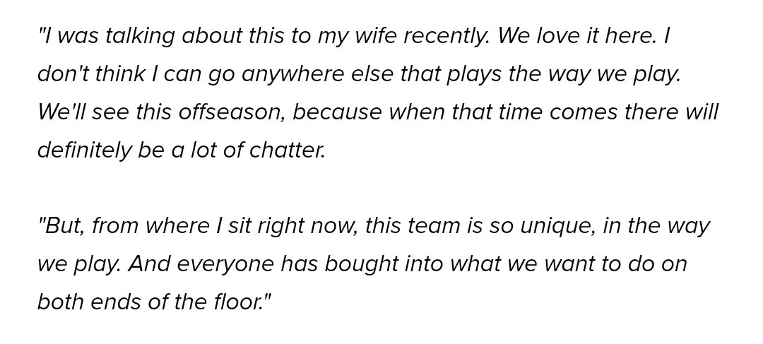 Dunzod's tweet photo. Mike Conley's words just 5 months ago. Unless something massively changed between then and now, I can't imagine his sentiment has changed much.
#BringMikeBack https://t.co/JIOnPpjC7z
