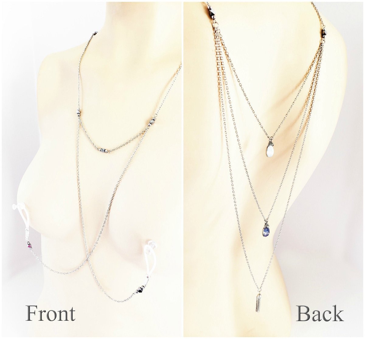 WhyBeeNormal1's tweet photo. ★★★★★ "Looks and feels great. Wore it for date night and husband loved the way it looked." Diana L. https://t.co/25hFsKXXsb #BackNecklace #bdsmjewelry #eroticbacknecklace #eroticbackdrop #nipplechains #multitierbackdrop https://t.co/s8Riss47Go