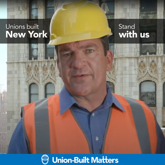 UnionBuiltNYC's tweet image. Do you believe in a strong middle class? Stand with us in the fight for fair wages, safe working conditions and the highest-quality construction worthy of NYC’s skyline.
 
#unionbuiltmatters #unionproud #unionstrong #union #construction #buildings #nyc #newyork #middleclass