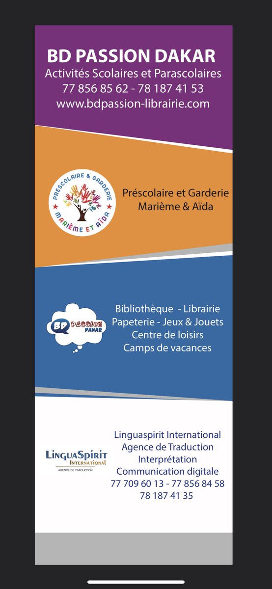 DesignDakar's tweet photo. #dakardesign #design #graphicdesign #designer #graphiste #logo #logomaker #brochure #affiche #flyers #enseigne #totem #cartedevisite #photoshop #ps #illustrator #ai #dakar #senegal #kebetu #bdpassion #bdpassiondakar #prescolaire #mariemeetaida #linguaspiritinternational #lingua https://t.co/SyRustBcOK