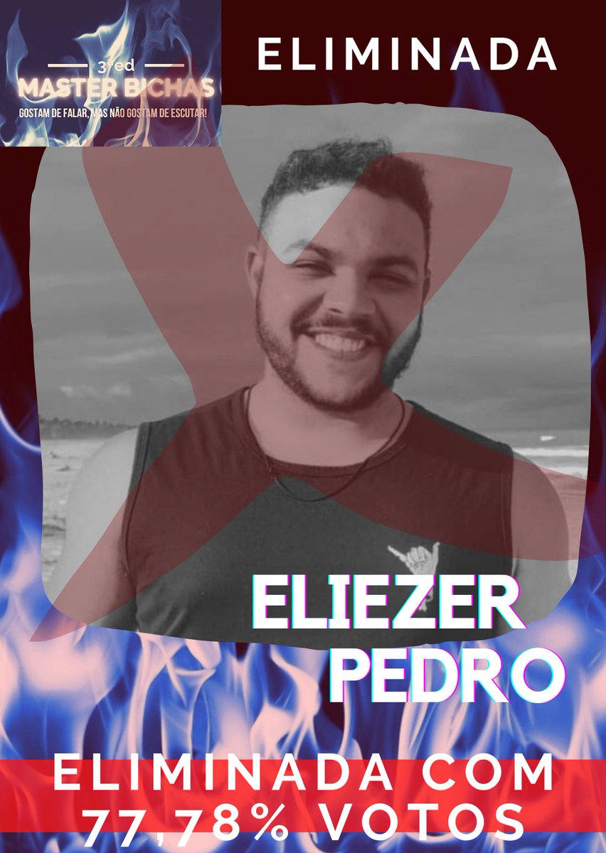 MBichas's tweet photo. [4ª ELIMINADA DO MB3]

Ontem a Flávia Bigbig foi eliminada pela casa no 4º mosqueteiro dessa edição. Ela foi indicada pelas winners do Show de Talentos (@gxbrael A.K.A Andressa e @calabocaglauber A.K.A Ygonna), e as últimas colocadas na prova Tidinha e Gretchen se salvaram! https://t.co/OmTMOqqLJY