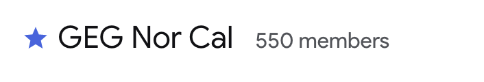 Check it out!! We are at 550 members!! THANK YOU for making out GEG group GREAT!!

#GEGNorCal #GlobalGEG #GoogleEDU #GoogleforEd #eduawesome #GAFE