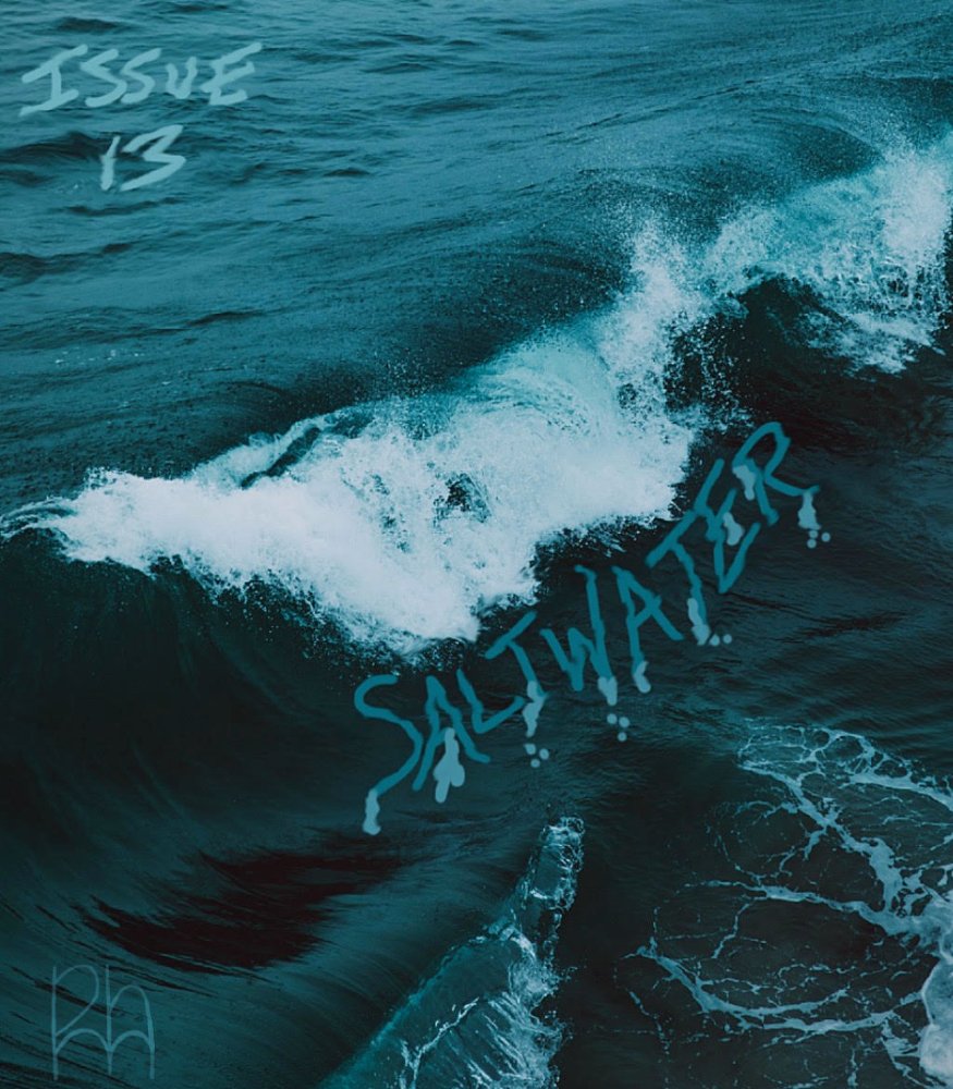 perhappened's tweet photo. it's a cruel summer. 🌊

perhappened mag issue 13: SALTWATER is here, featuring guest reader @rachaelapoet and 15 incredible contributors! ✍️💙

dive in: https://t.co/6VL18h8ZqW https://t.co/MaAkvZIz9H