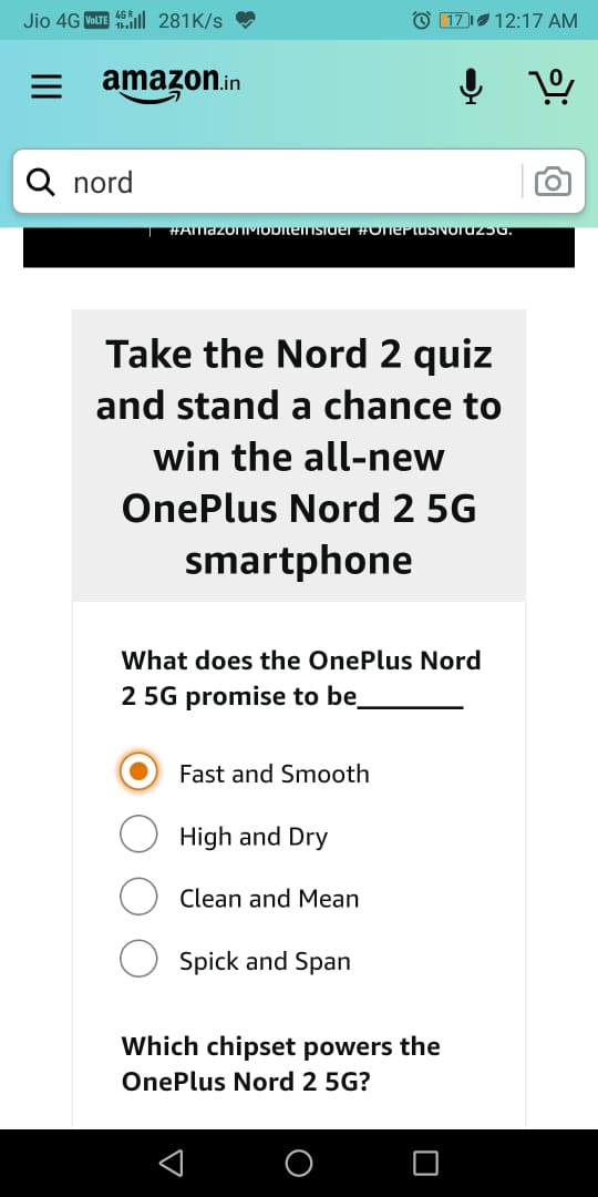 saritakth's tweet photo. @amazonIN @OnePlus_IN #AmazonMobilelnsider #OnePlusNord25G https://t.co/L8yIfr31Cf