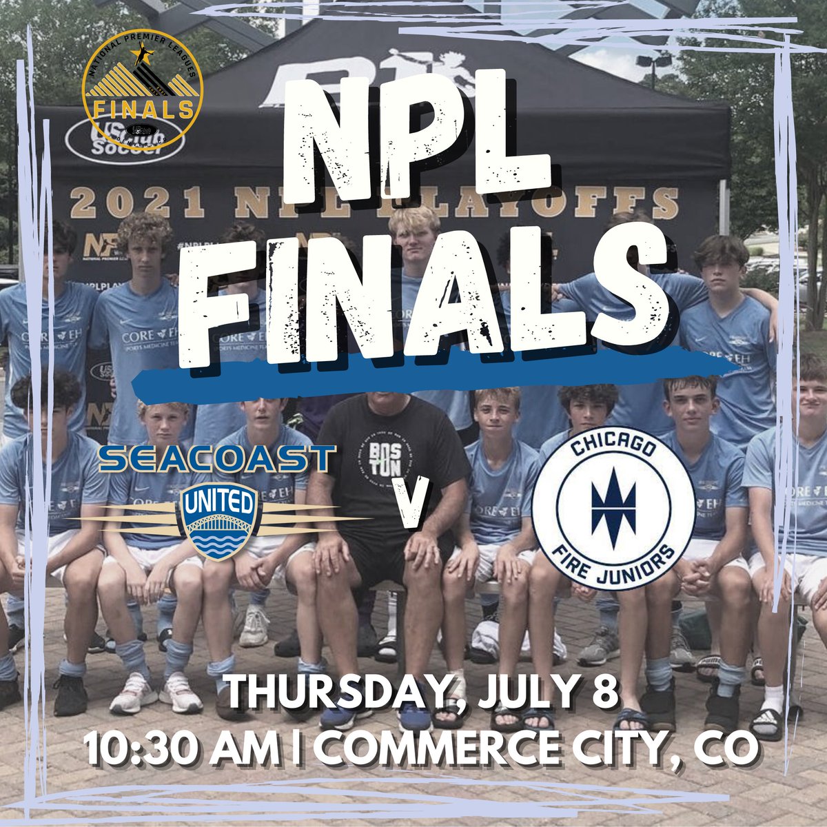 The 06 Bedford NPL Boys begin their quest in the NPL Finals today at 10:30am in Commerce City, CO. They will be taking on Chicago Fire Juniors City in their opening match. Best of luck to the boys today! <a href="/USClubSoccerNPL/">National Premier Leagues</a> 

#WeAreSUSC
#BeTheDifference