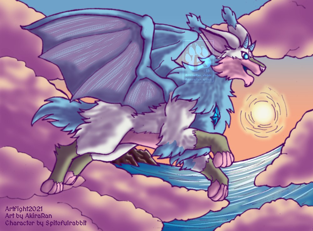 AkiraRan_artist's tweet photo. ARTFIGHT2021
Revenge on @SpitefulRabbit
Character: Stelog
https://t.co/sOIkzbUgkB
https://t.co/I5AT0swJ1c
-
#feral #hybrid #feline #furry #winged #wingedcat #sunrise #clouds #flying #TeamSteam #teamsteampunk #artfight2021 #artfight https://t.co/pYoQFPaELy