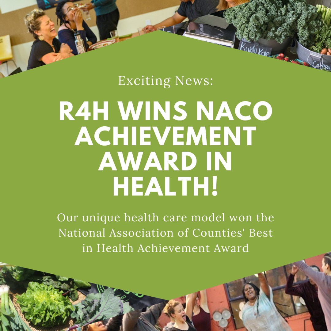 🗣Big news! ALL IN’s Recipe4Health (R4H) won a competitive <a href="/NACoTweets/">NACo</a> Achievement Award in Health. R4H (formerly Food as Medicine) was recognized for its outstanding commitment to transforming health care in #AlamedaCounty. bit.ly/3jSOg2V