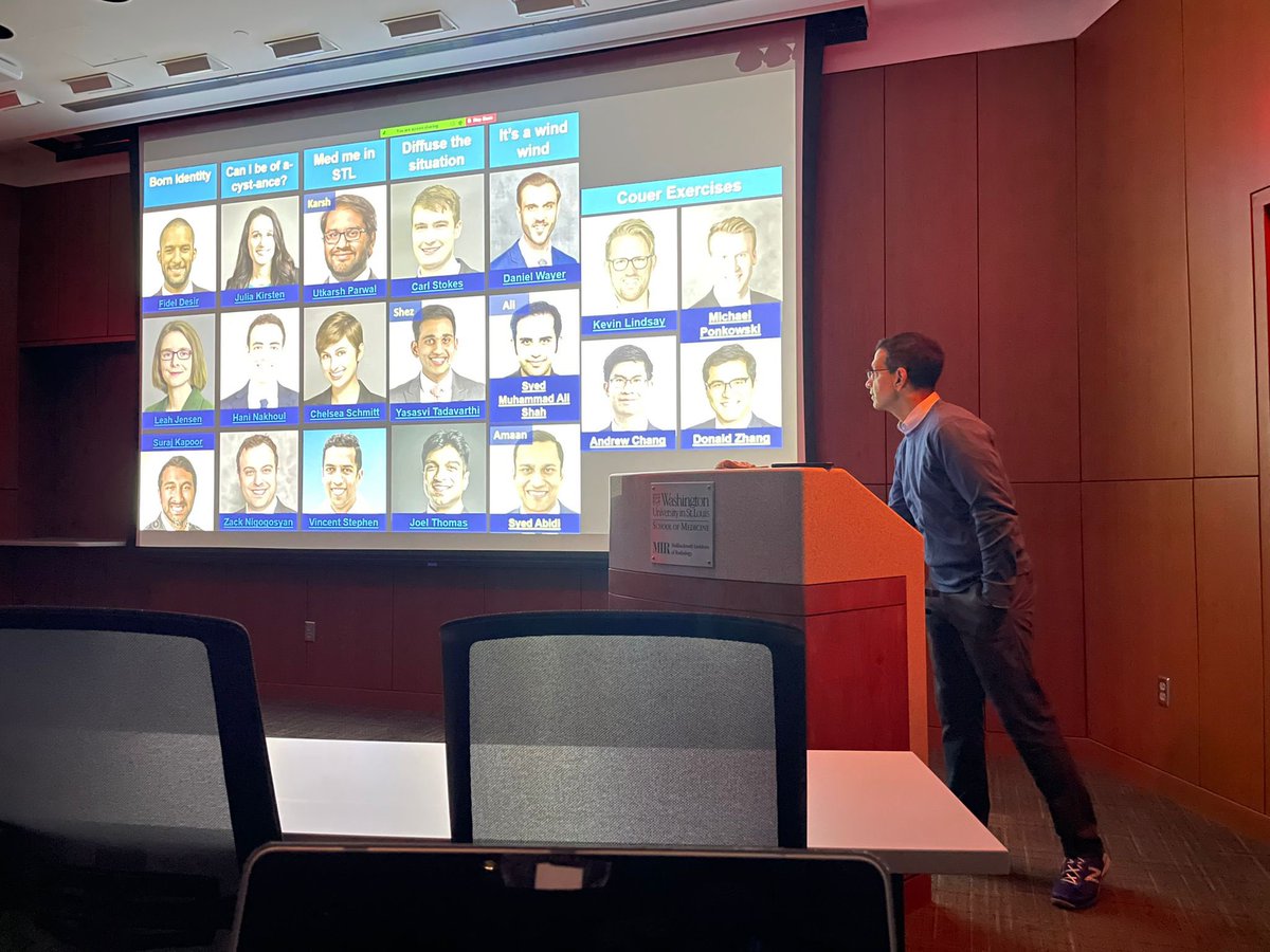 sanjeevbhalla (@sanjeevbhalla) on Twitter photo First time lecturing in Scarpellino in over a year. Our first year class served as the portal for chest Jeopardy. The enthusiasm was inspiring. Second year Dan Friedman was right…. Laughter and collegiality make any learning experience better <a href="/MIRimaging/">WashUMedMIR</a> First time lecturing in Scarpellino in over a year. Our first year class served as the portal for chest Jeopardy. The enthusiasm was inspiring. Second year Dan Friedman was right…. Laughter and collegiality make any learning experience better <a href="/MIRimaging/">WashUMedMIR</a>