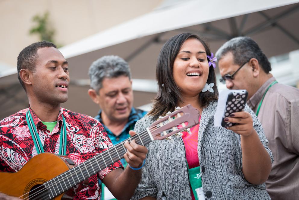Young people have been challenged to envisage a future for the region and work together towards building a dynamic Pacific 🌏 in preparation for the upcoming <a href="/WCCAssembly/">WCC Assembly</a>. Pacific Conference of Churches <a href="/lotupasifika/">Pacific Conference of Churches</a> general secretary <a href="/PadreJB/">Padre Jose Burgos</a> said:… oikoumene.org/news/pacific-u… #WCC