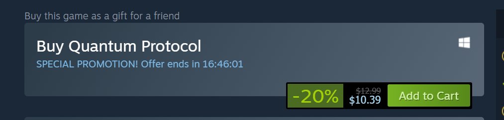QuantumCardGame's tweet photo. Sale ends soon! Thank you everyone who purchased the game, and thank you to everyone who left a review! Positive or negative, they each make me smile :) ❤️ https://t.co/qYHoyO6xHN