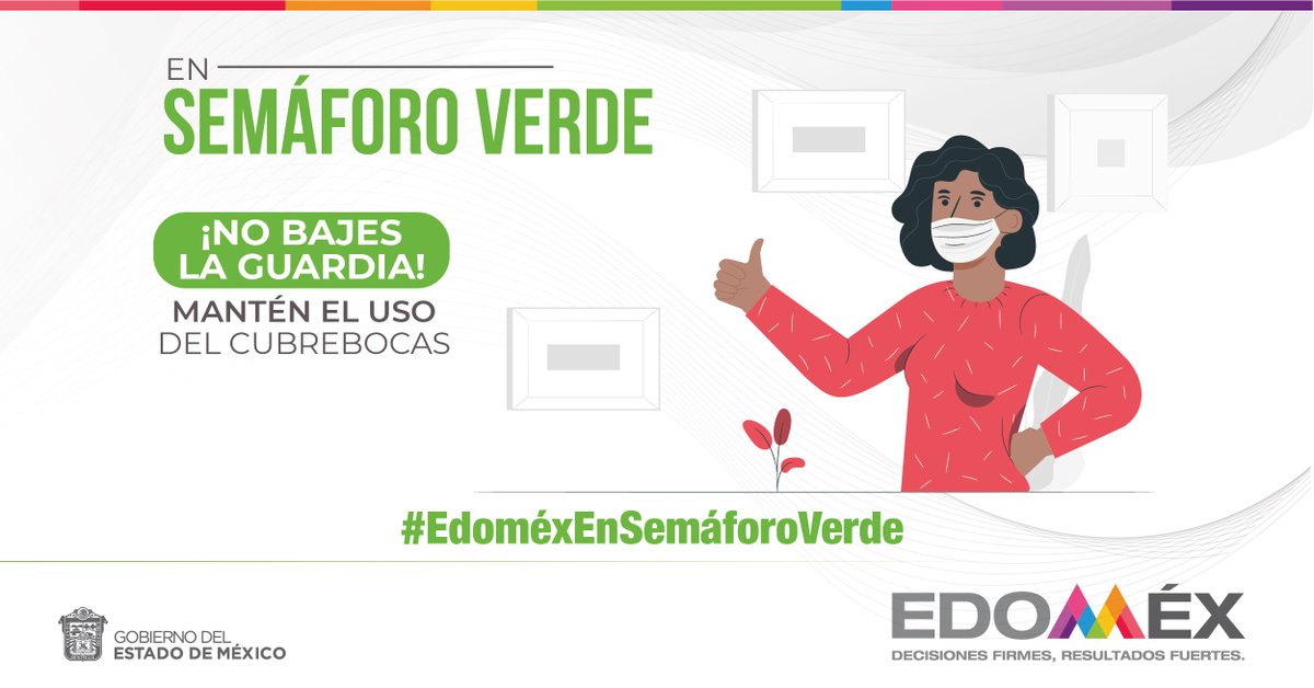 secti_edomex's tweet photo. #PrevenirEsSalud | Manteniendo el uso del cubrebocas, proteges a todos los que te rodean. 
#EdoméxEnSemáforoVerde https://t.co/bmdXH1wuVH