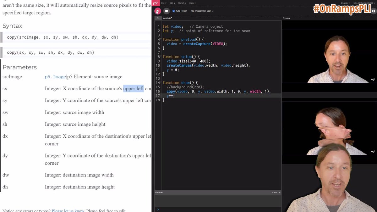 OnRamps' <a href="/ErikDillaman/">Erik Dillaman</a> has taken OnRamps Computer Science Instructors into the future of creative coding by transitioning from Processing (Java) to P5js (Javascript). Together, they have explored similarities, differences, and ways to work with video, webcams, &amp; more! #onrampspli
