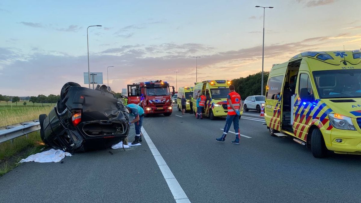 Meerdere gewonden bij ernstig ongeval op A1