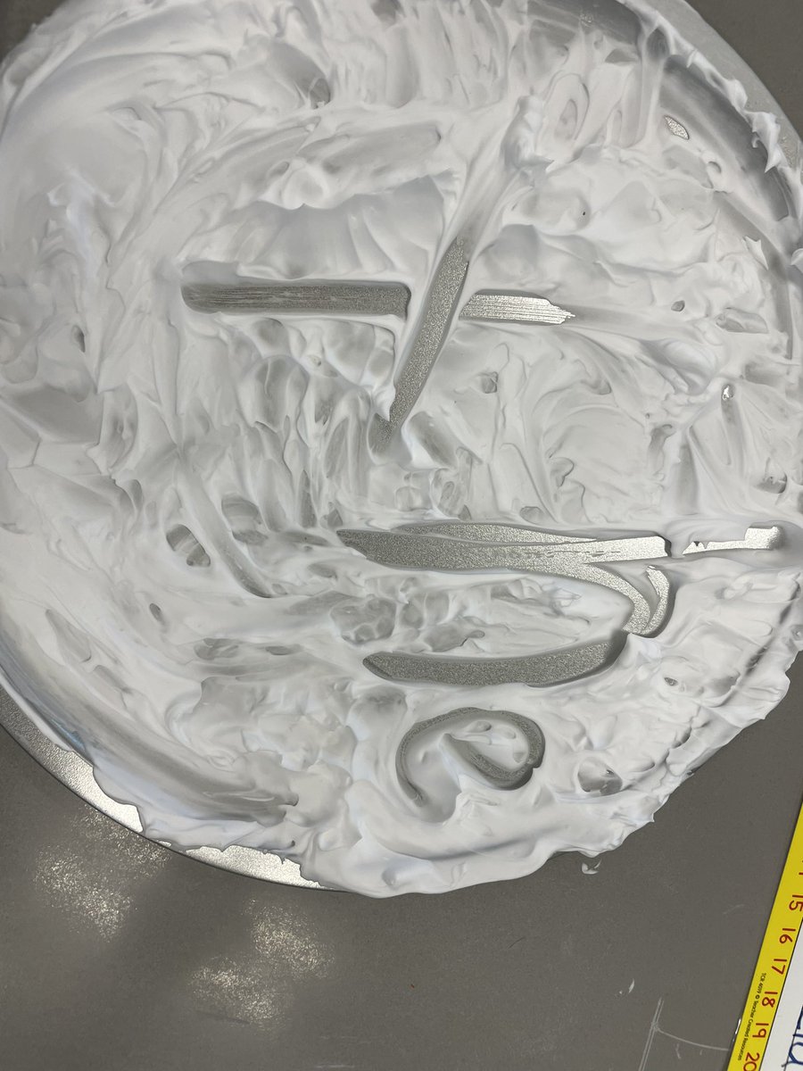 Kindergarten is practicing their trick words using shaving cream! <a href="/Mansfieldtsd/">Mansfield Township School District</a> <a href="/JohnMelitsky/">John Melitsky</a> <a href="/agiordano72/">Dr. Anthony Giordano</a>