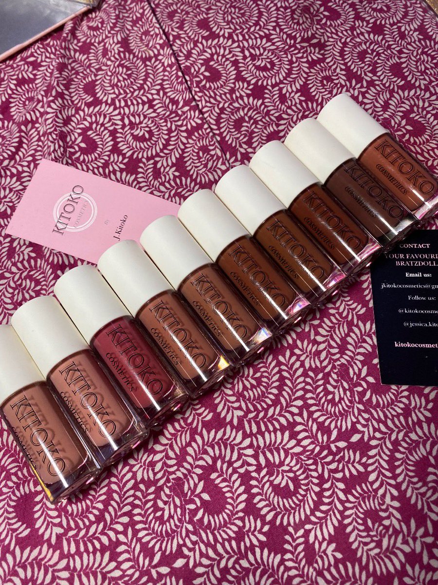 K.C. Lipglosses! Black Owned &amp; Congolese Owned.💕🇨🇩 #congoleseTakeOver #BLACKOWNED #BlackTwitter #RETWEEET  kitokocosmetics.com <a href="/jessicakitoko/">Mwasi Kitoko 🇨🇩</a>