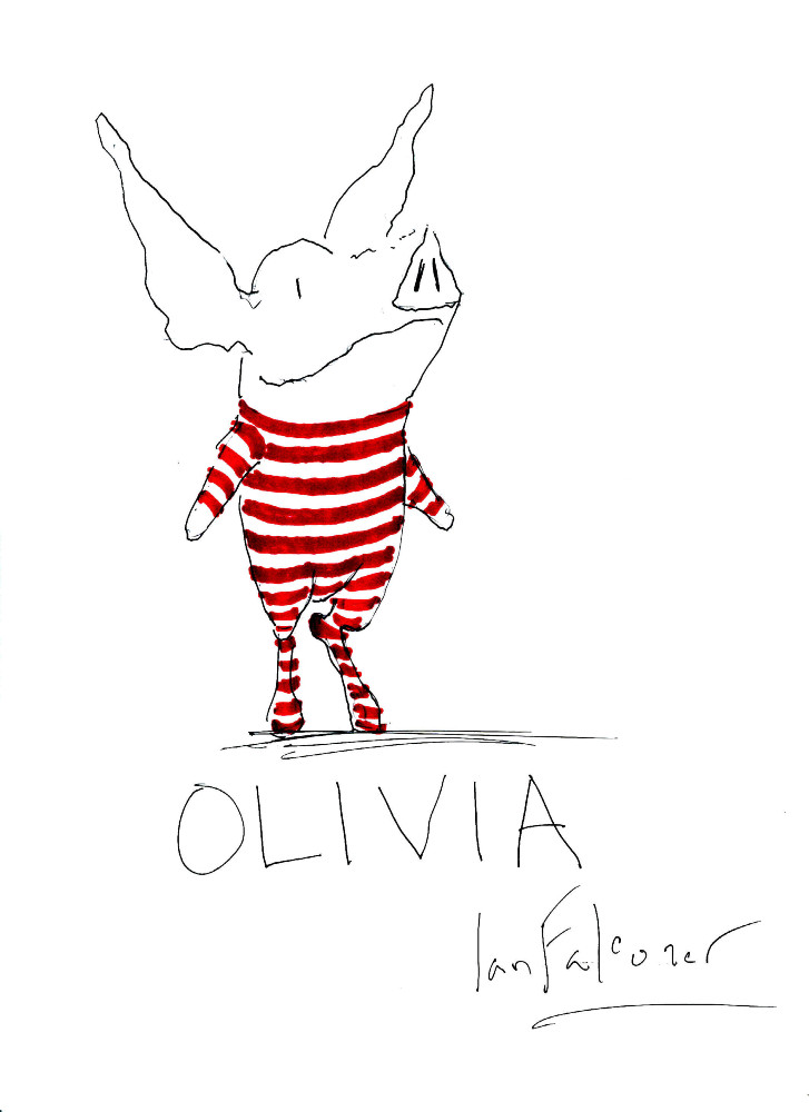 StFFP's tweet image. #HappyBirthday to @_ianfalconer author and illustrator of children&apos;s books (such as the Olivia series), a designer of sets and costumes for the theater, and one of #StFFP&apos;s many wonderful #DoodleForHunger artists. goo.gl/ccmB22 #GiveBack #FeedNYC