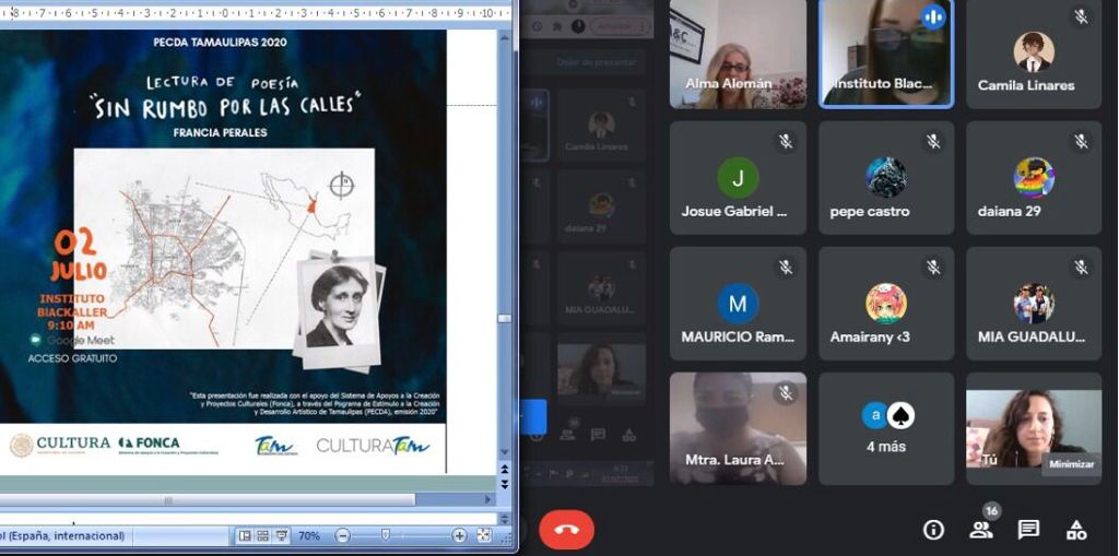 Se realizó la lectura en voz alta de “Sin rumbo por las calles” obra literaria resultante del estímulo otorgado por #PECDATamaulipas a la creadora Francia Melissa Perales Muñoz.

¡Únete a las actividades!
➡️ Virtual: tinyurl.com/PECDAVirtual 
➡️ Presencial: tinyurl.com/PECDAPresencial