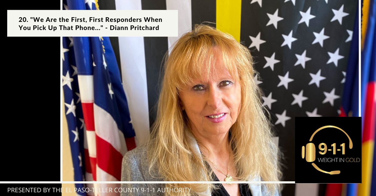 While working as a Firefighter/EMT, Diann Pritchard was always curious to know what happened on the other side of the radio. And so when she saw an ad for a dispatch position, she seized the opportunity. Now, she's the Comm. Manager at Cripple Creek PD and on the Authority Board!