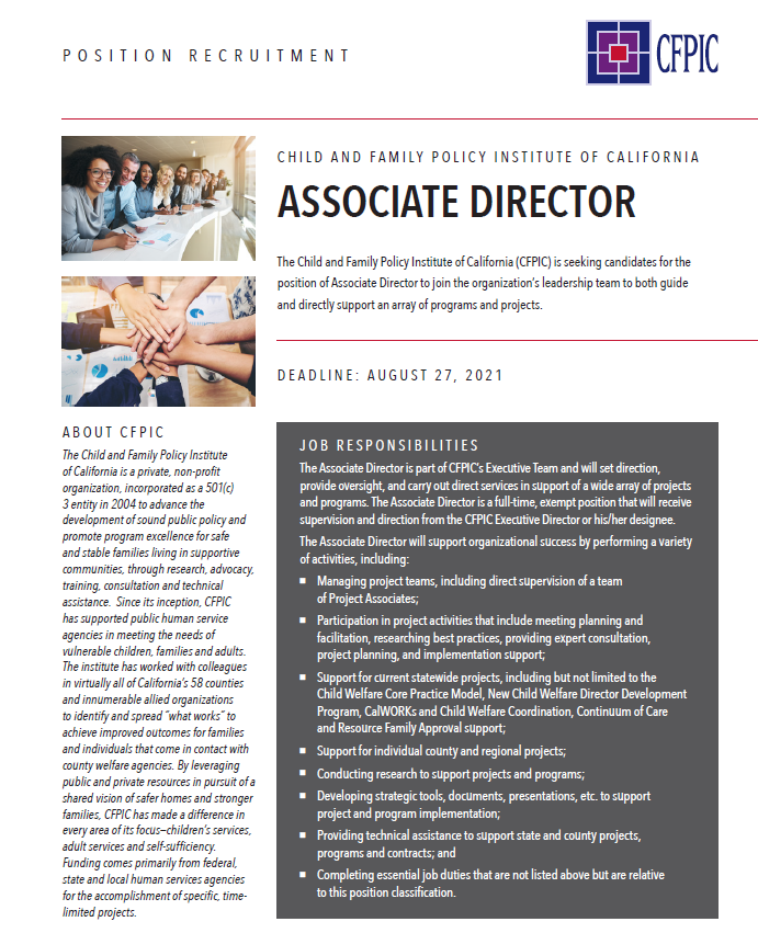 Child & Family Policy Institute of California tweet media