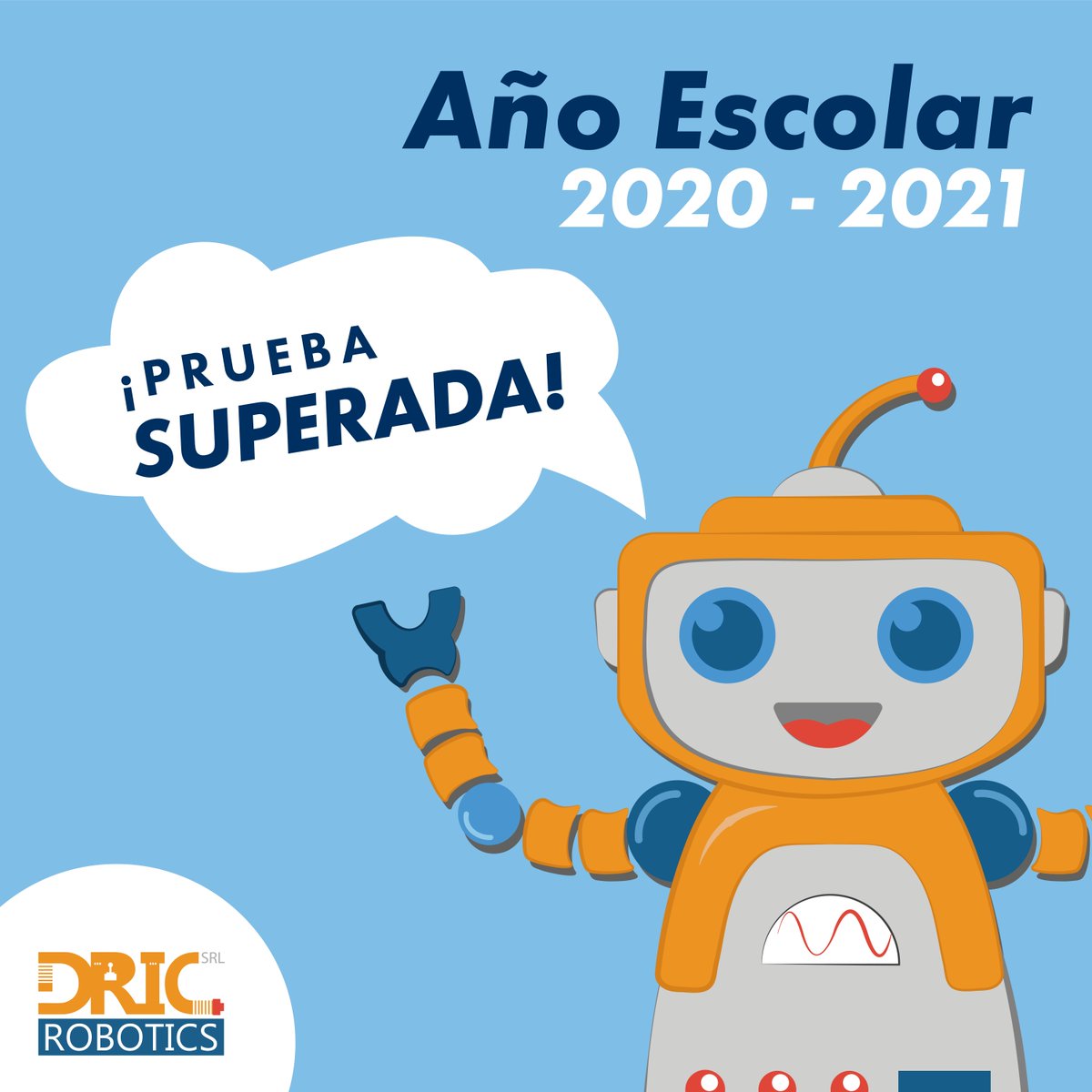 DricRobotics's tweet image. Celebramos el éxito del año escolar 2020 - 2021. ¡Prueba superada! Felicitamos a los padres, a los estudiantes y a los docentes porque este logro es de todos. #dricsystem #dricrobotics #mechanics #tecnologia #robotics #botstudio #roboticainfantil #roboticaeducativa #clasevirtual