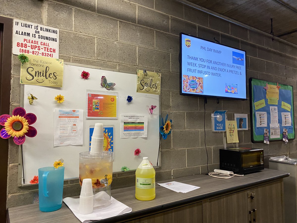 PHL Day Ramp is still going strong. Another injury free week. Celebrating with pretzels, fruit infused water &amp; pickle juice to hydrate on the hottest day of the summer yet. Keep up the great job following proper methods. <a href="/LaurenCarroll44/">Lauren Carroll</a> <a href="/LDubbsUPS/">Lowen</a> <a href="/michelepowers77/">Michele powers</a>