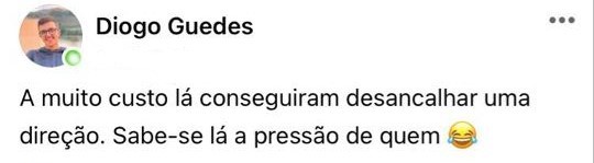 RumoaoCP's tweet photo. Sr. Diogo, você já que se ri e opina tanto é que podia assumir a direção do clube, assim ate ajudava aqui o Paulinho com uns truques de magia à sua maneira.
Se foi com ou sem pressão, não é da sua conta. Preocupe-se antes com o seu clube que sempre foi um exemplo de boa gestão🤪 https://t.co/XRCKE0U521