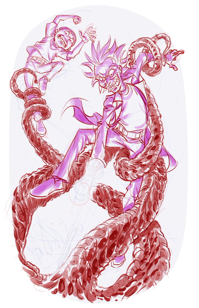 Progress shots as they were sent to the client on the process of this one.