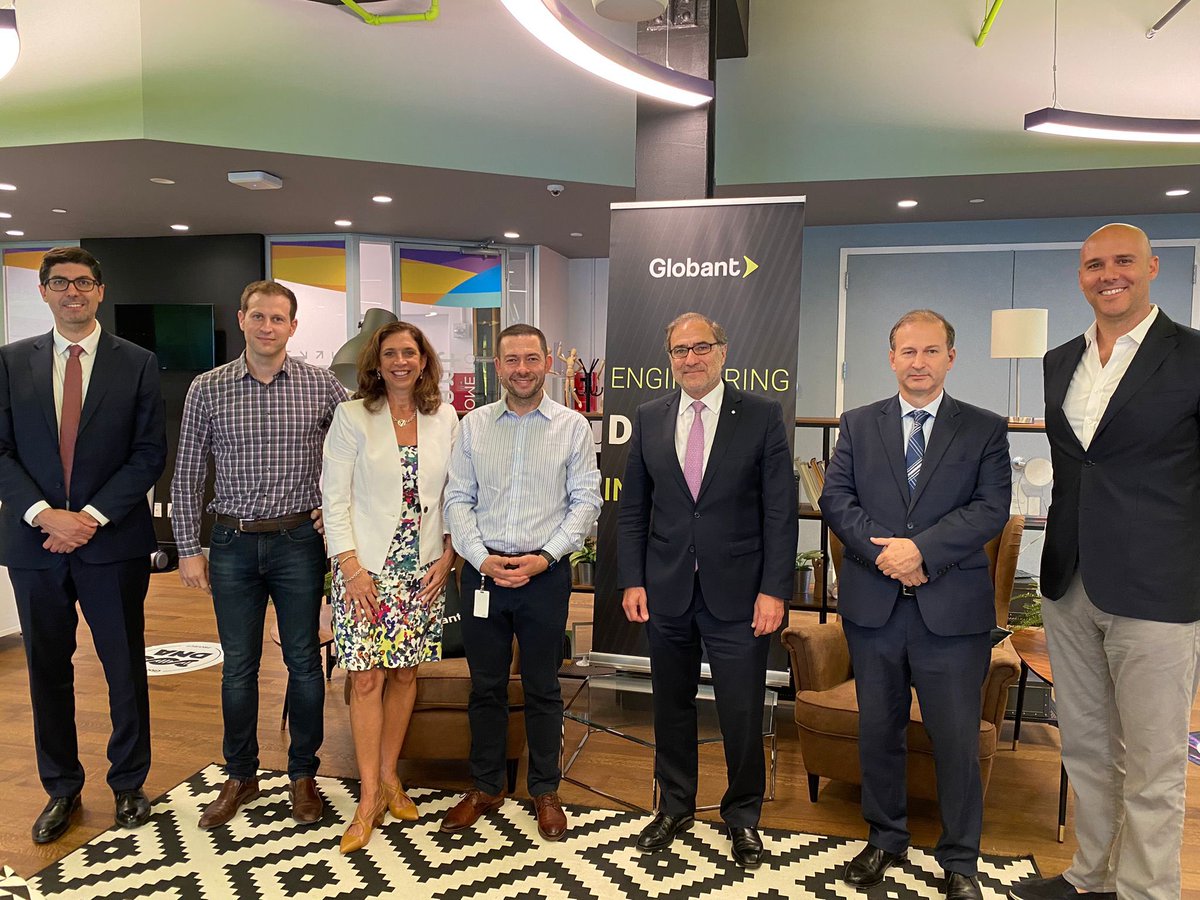 According to Ambassador @JorArguello, visiting @Globant in NYC 'is like stepping on another Embassy that our country has in the world'. Globant is a leader when it comes to digital transformation. Its exponential growth is admirable, representing Argentina 🇦🇷 wonderfully.