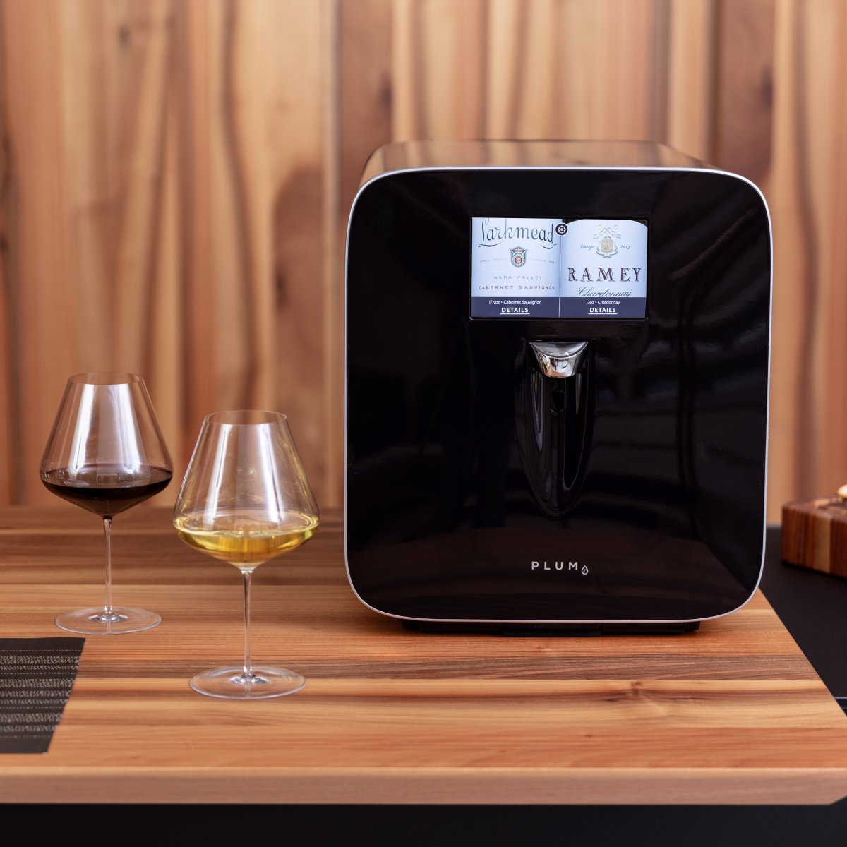 Wine storage that matches the way we live. Plum delivers the perfect glass on demand and preserves the rest of the bottle for the next time you treat yourself. Which bottle would you store first?