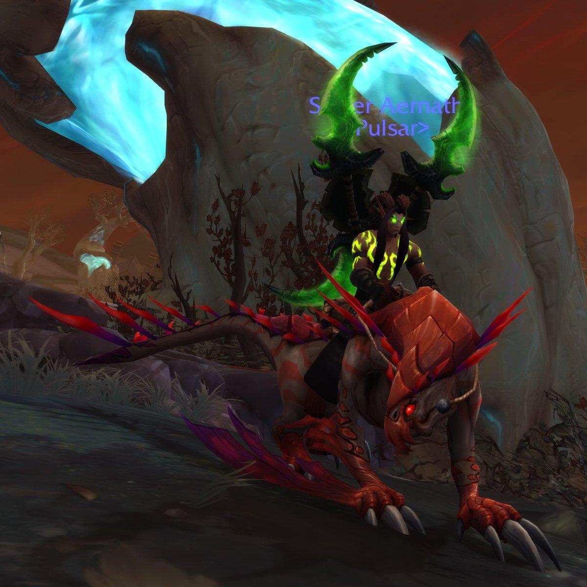 Aernath's tweet image. DING!!! 400 Mounts!!!
Oh wait... 401 Mounts!!!

Also my first 9.1 Mount ^^

#WorldOfWarcraft #Shadowlands 
#ChainsOfDomination