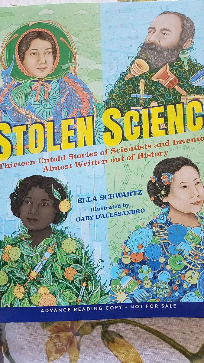 tiredschoolteac's tweet photo. Just finished this interesting read that was a bit heartbreaking. Thank you for shining a light on this #stolenscience @ellaschwartz @bloomsburykids 📚📬-> @hale27storm #bookallies https://t.co/ZE0fVkDSwH