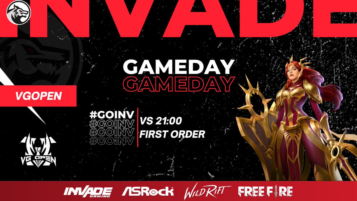 [#WildRiftBr]

Dia de <a href="/VGOPENOFICIAL/">VG OPEN</a>!

⚔️Invade Gaming VS First Order
⏰21:00

 2° rodada #vgopen