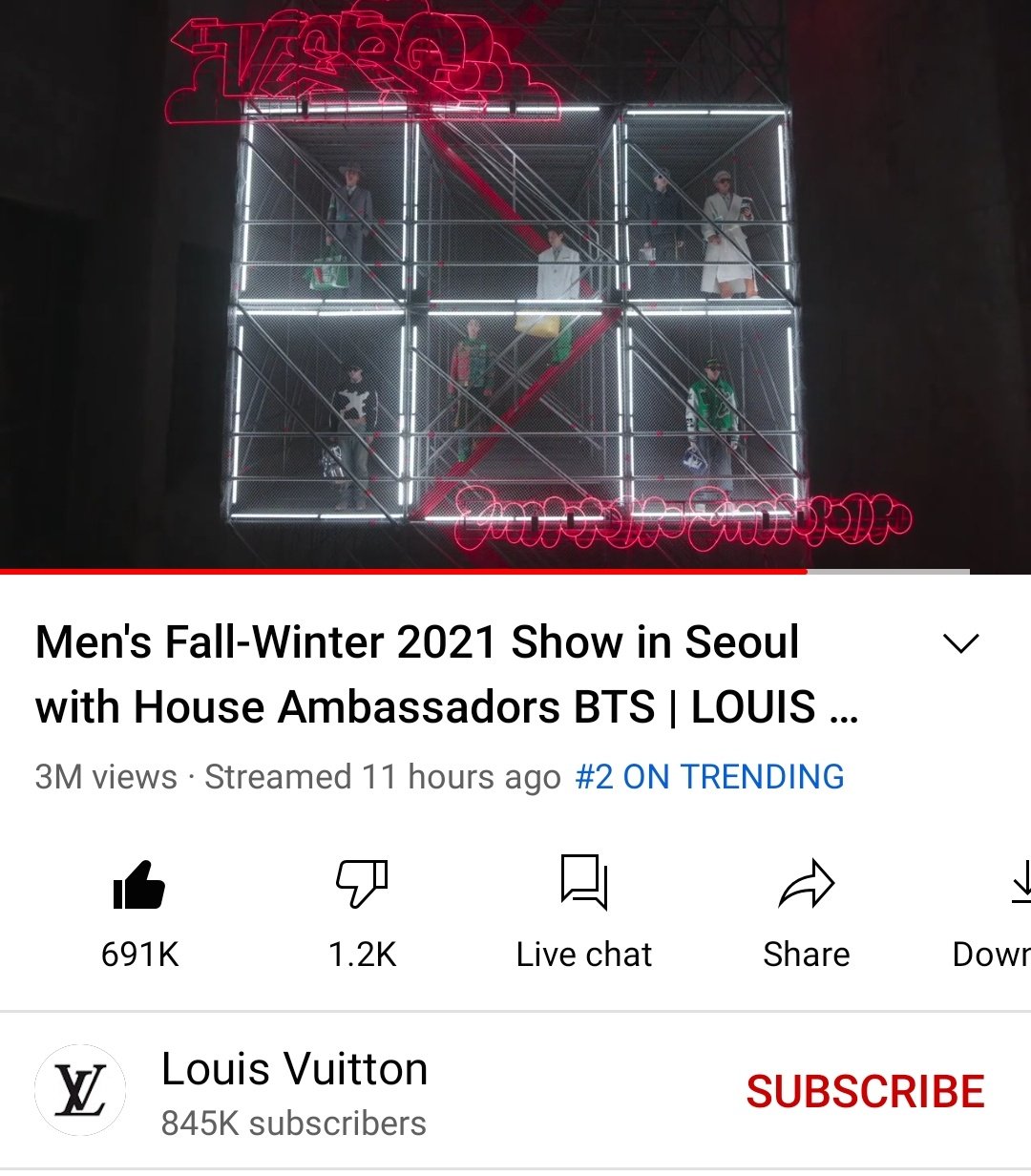 Men's Fall-Winter 2021 Show in Seoul with House Ambassadors BTS