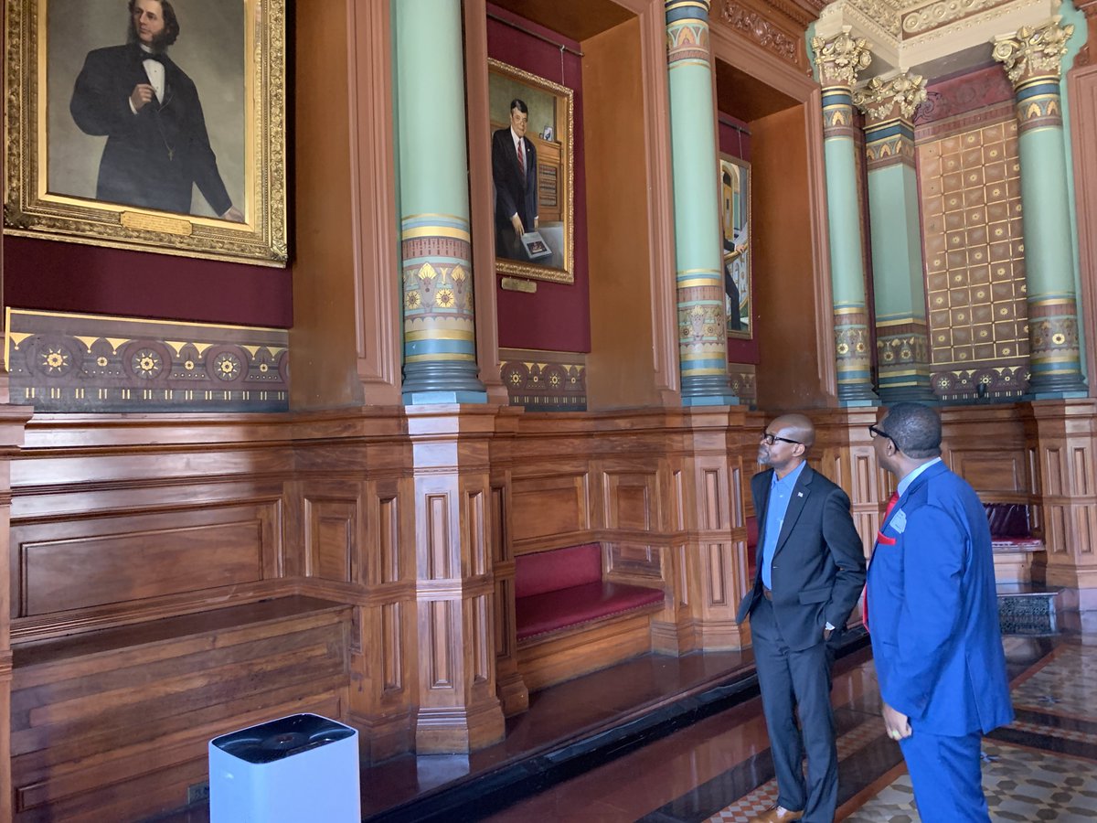 Senator <a href="/darius_abe/">Abe Darius Dillon</a> was the honored guest at the <a href="/RIHouseofReps/">Rhode Island House of Representatives</a> with <a href="/RISpeaker/">K. Joseph Shekarchi</a> <a href="/JoeShekarchi/">Joe Shekarchi</a>, <a href="/NathanBiah/">Nathan Biah</a> and <a href="/repgracediaz/">Grace Diaz</a>. He also met with LG <a href="/Sabina_Matos/">Sabina Matos</a> while also discussing aquaculture at the <a href="/MatunuckOyster/">Matunuck Oyster Bar</a> with <a href="/PerryRaso/">Perry Raso</a>. He also checked out <a href="/cityofPVD/">City of Providence</a> City Hall!