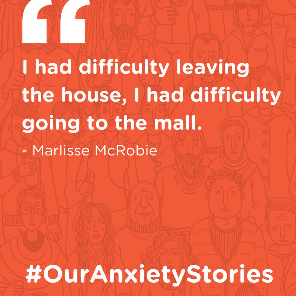 Anxiety_Canada's tweet image. Does the thought of leaving the house, or going to the mall make you #anxious? This feeling is all too familiar for #OurAnxietyStories guest, Marlisse. Listen to Marlisse’s story today: l8r.it/AxQX