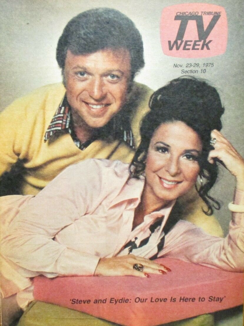 Happy Birthday to Steve Lawrence, born on this day in 1935.
Chicago Tribune TV Week.  November 23-29, 1975 
