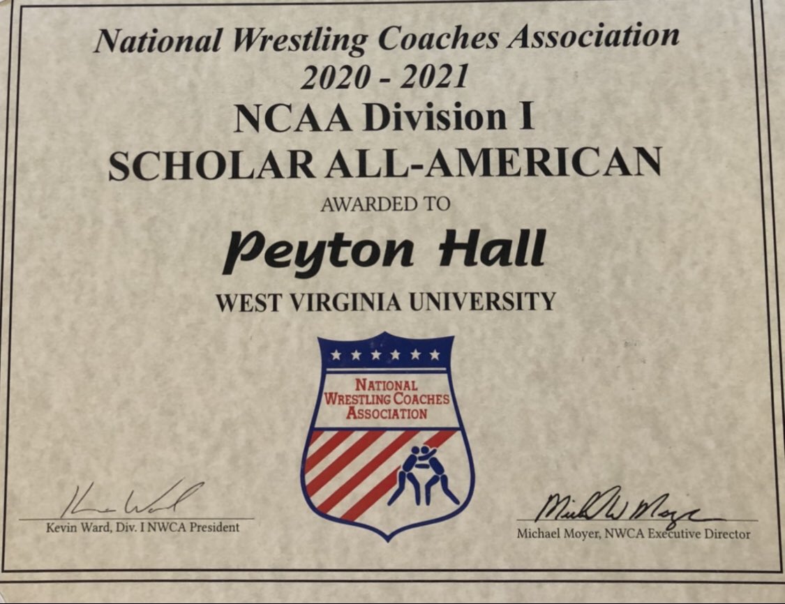 WVUWrestling's tweet image. Getting it done in the classroom and on the mat. #HailWV