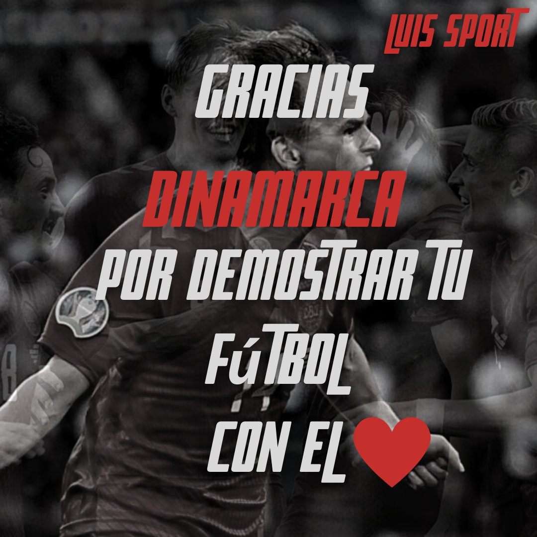 Luissan792's tweet photo. Dinamarca demostró se run equipo grande y dejo en claro que sus jugadores estuvieron dentro de la cancha jugando con el ❤️ y no se dejaron intimidar por nadie. ❤️❤️❤️❤️ 
#LuisSport  #euro2020  #eurocopa2020 #dinamarca🇩🇰 #soccer #deportesrcn #football⚽ #instasoccer #planetafútbol https://t.co/9OHzHvgRlD