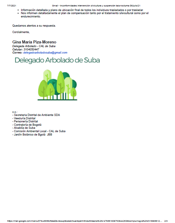 GinaMaPizaMo's tweet photo. Señores @idubogota 

Seguimos esperando que realicen las SOCIALIZACIONES antes de iniciar las intervenciones, las mesas técnicas son parte de los compromisos pactados en la CAL de Suba. 

Aquí información sobre la situación con la tala de anoche a cargo del Consorcio San Patricio https://t.co/eMkK2DbRGA