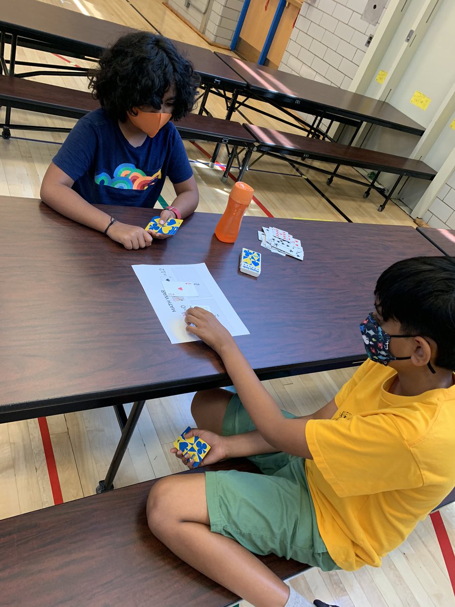 MrsWithersMPE's tweet photo. Fun times playing math games with some of our MPE students during Summer Connections!!! @NjMpe #stackto100 #subtractionBowling #multiplicationwar https://t.co/8jmSjyiF2g