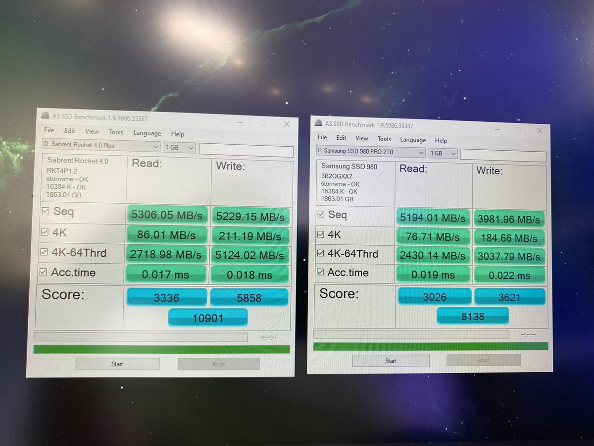 _ByteMyBits's tweet image. Dam….guess I’ll be using the sabrent as my OS ssd…