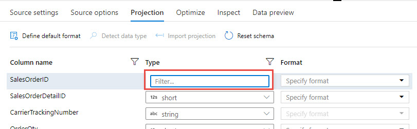 SQLFit's tweet image. .@AzDataFactory Did something recently change in #AzureDataFactory for the Projection functionality in #MappingDataFlows? I don't see items available in the Type dropdowns. Seems to be happening in various locations where dropdowns for types and columns are used.