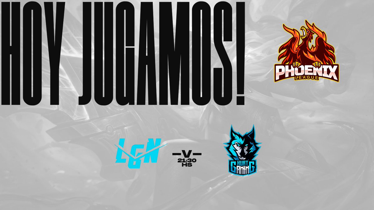#WildRift ⚔️

Enfrentamos a los lobos en la décima jornada de la <a href="/phoenixleaguegg/">Phoenix League - Mythical Community</a>.

🆚 <a href="/KurtGG_/">Kurt Gaming</a>
⏰ 21:30 🇦🇷
🎙️ <a href="/lautarocatala/">LAUTARO®</a>
📺 Twitch.tv/cataxmjl

#GoLGN 🐯