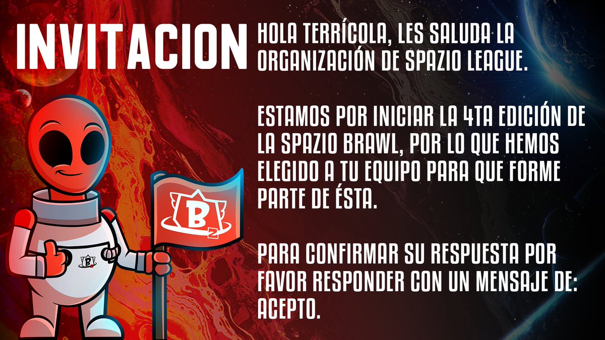Dark KFZ (@dark_kfz) on Twitter photo #BS | Peep-Peep!
Parece que hemos recibido una señal desde #Spazio_Brawl 🤔
Hemos descifrado que la bestia participará en la <a href="/Spazioleague2/">SpazioLeague</a> Season 4 😈
Muchas gracias por la invitación, se viene tremenda competencia! 🤩
#GoKFZ ☄ #BS | Peep-Peep!
Parece que hemos recibido una señal desde #Spazio_Brawl 🤔
Hemos descifrado que la bestia participará en la <a href="/Spazioleague2/">SpazioLeague</a> Season 4 😈
Muchas gracias por la invitación, se viene tremenda competencia! 🤩
#GoKFZ ☄