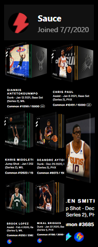 sauce_xbt's tweet photo. In honor of my 1 year @nbatopshot anniversary, I'm giving away 7 moments from the Bucks &amp; Suns

- Follow
- Like
- Retweet

For a chance to win one of these epic moments! Winners drawn in 24 hrs.

#NFTGiveaway https://t.co/1fws1owAwD