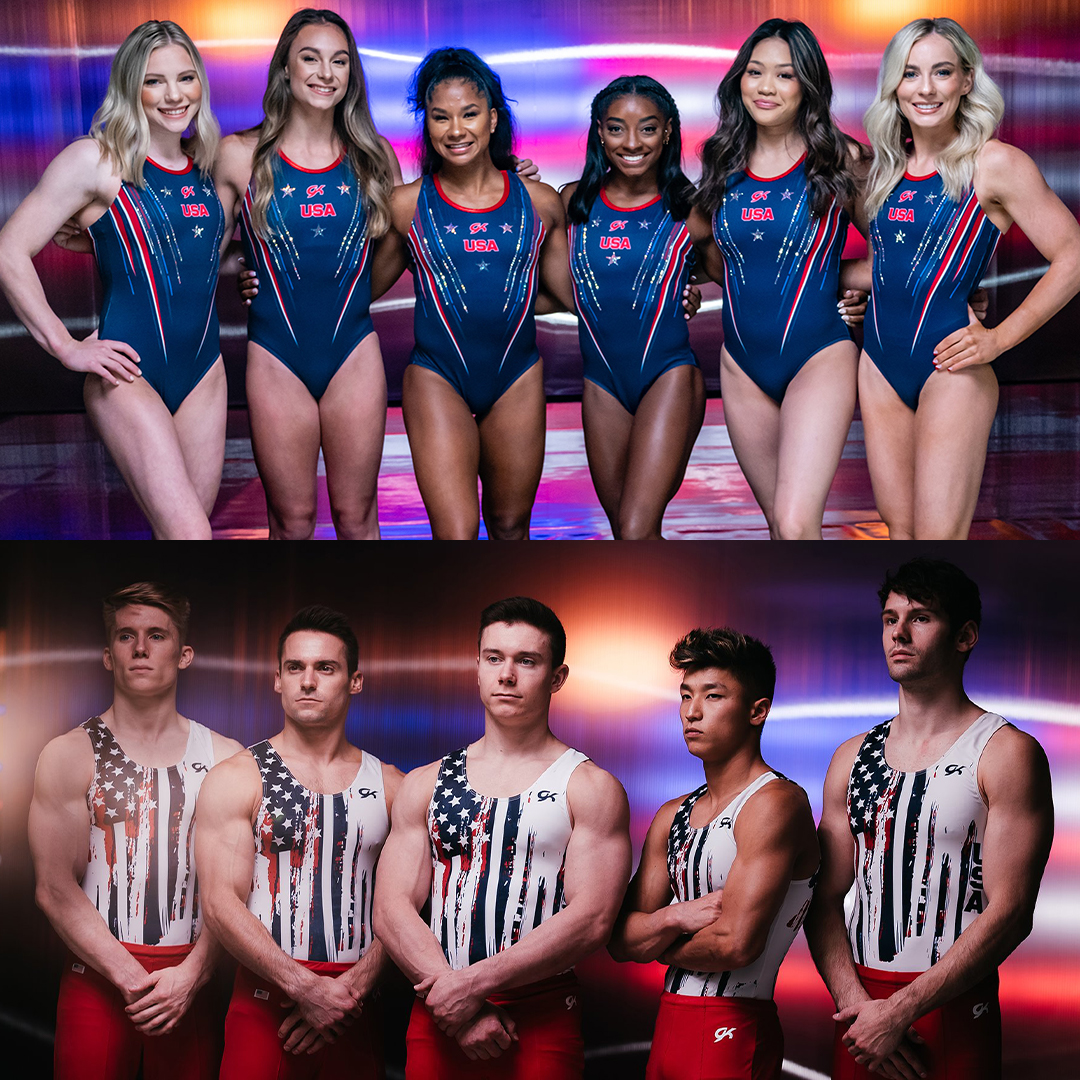 NBCOlympics's tweet photo. The gym squad 🔥 #TokyoOlympics

(📸 @TeamUSA, @USAGym) https://t.co/jqhqwSUWVO