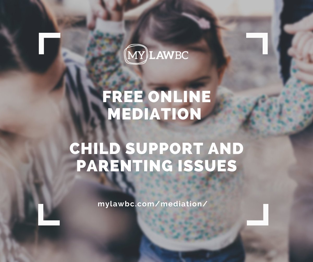 The Family Resolution Centre can now help with child support! Resolve your parenting issues with your ex and get the help of a free mediator if you need it - mylawbc.com/mediation/