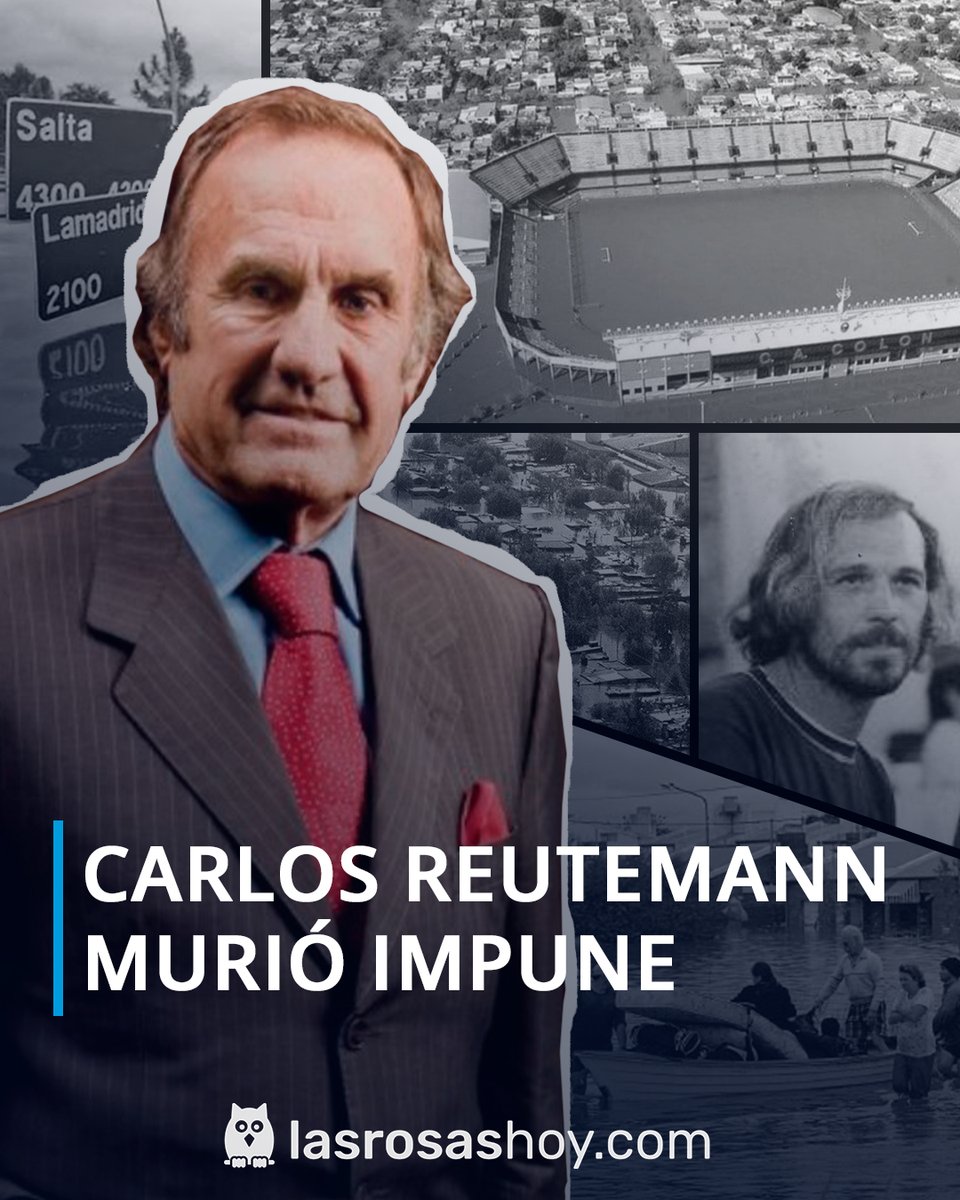 lasrosashoy's tweet photo. CARLOS REUTEMANN MURIÓ IMPUNE por la represión ocurrida en diciembre de 2001 y la inundación de la ciudad de Santa Fe en abril de 2003. (Sigue en hilo) https://t.co/UEnkBpAlkB